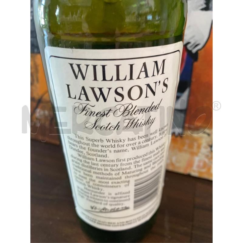 BOTTIGLIA WILLIAM LAWSON’S FINEST BLENDED SCOTCH WHISKY 75CL 40% VOL VINTAGE  | Mercatino dell'Usato Teramo 3