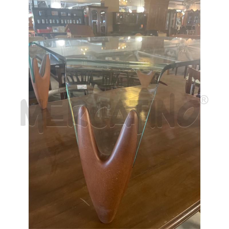 COFFEE TABLE - POSTMODERN SCULPTURAL GLASS - STYLE OF CALLIGARIS - SQUARE - TAVOLINO SALOTTO QUADRAT | Mercatino dell'Usato Teramo 5