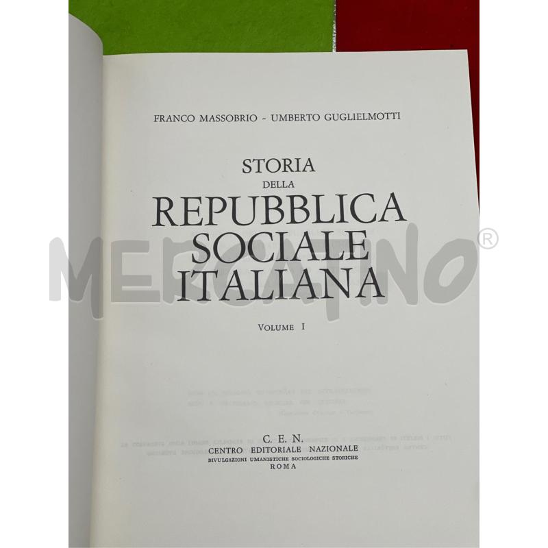LIBRO REPUBBLICA SOCIALE ITALIANA R.E.N. ROMA | Mercatino dell'Usato Teramo 3