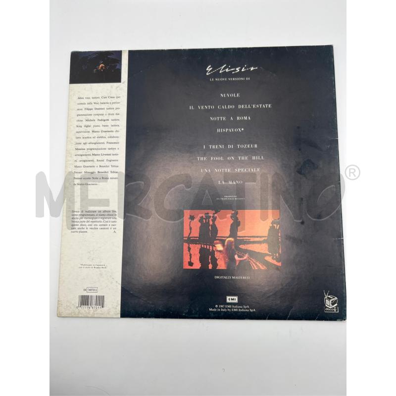 LP VINILE ALICE ELISIR 1987 EMI ITALY | Mercatino dell'Usato Teramo 2