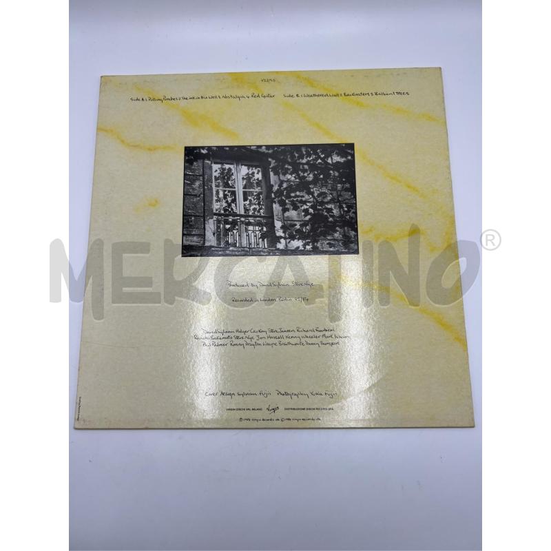 LP VINILE DAVID SYLVIAN - BRILLIANT TREES ITA 1984 VINILE VINYL 33 GIRI LP JAPAN BAND  | Mercatino dell'Usato Teramo 2