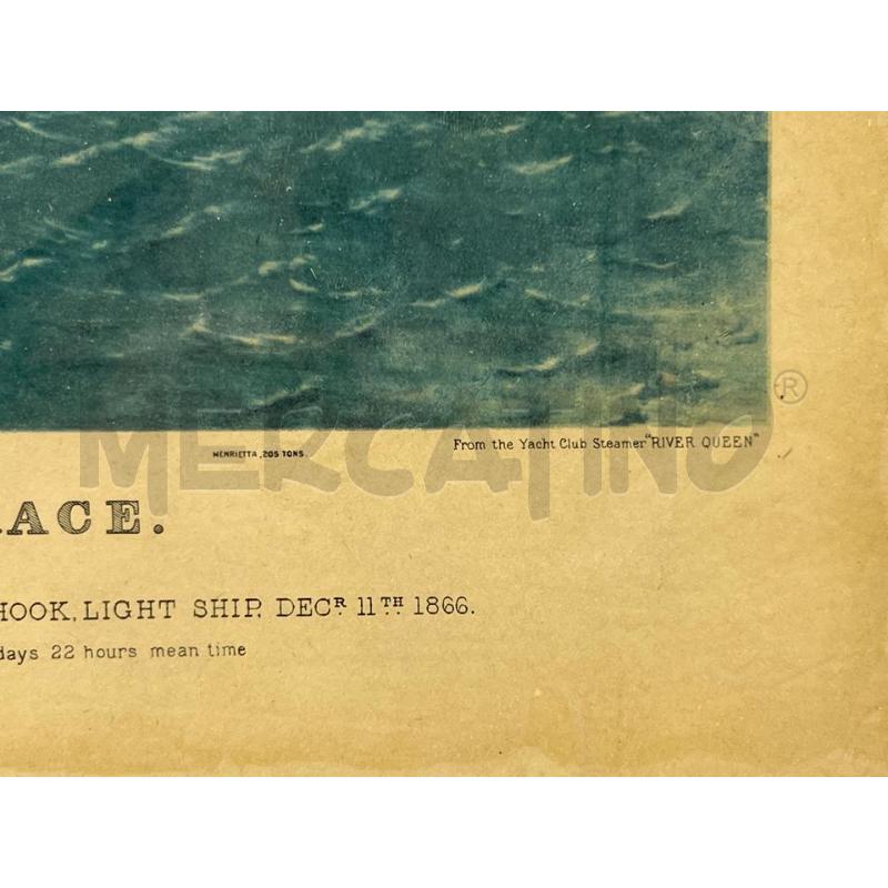 STAMPA GREAT OCEAN YACHT RACE OF 1866 BETWEEN THE HENRIETTA, VESTA & FLEETWING - CHARLES PARSONS | Mercatino dell'Usato Teramo 5