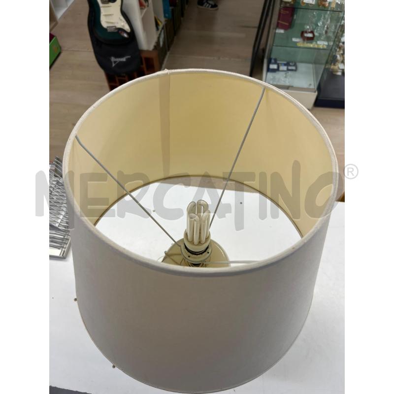 ABAT JOUR CERAMICA BIANCA BORDINI DORATI DESIGN ANNI 80 | Mercatino dell'Usato Teramo 3