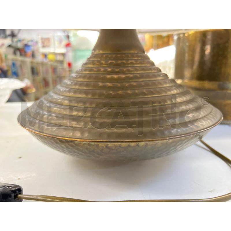 ABAT JOUR LAMPADA DA TAVOLO OTTONE VINTAGE  | Mercatino dell'Usato Teramo 3