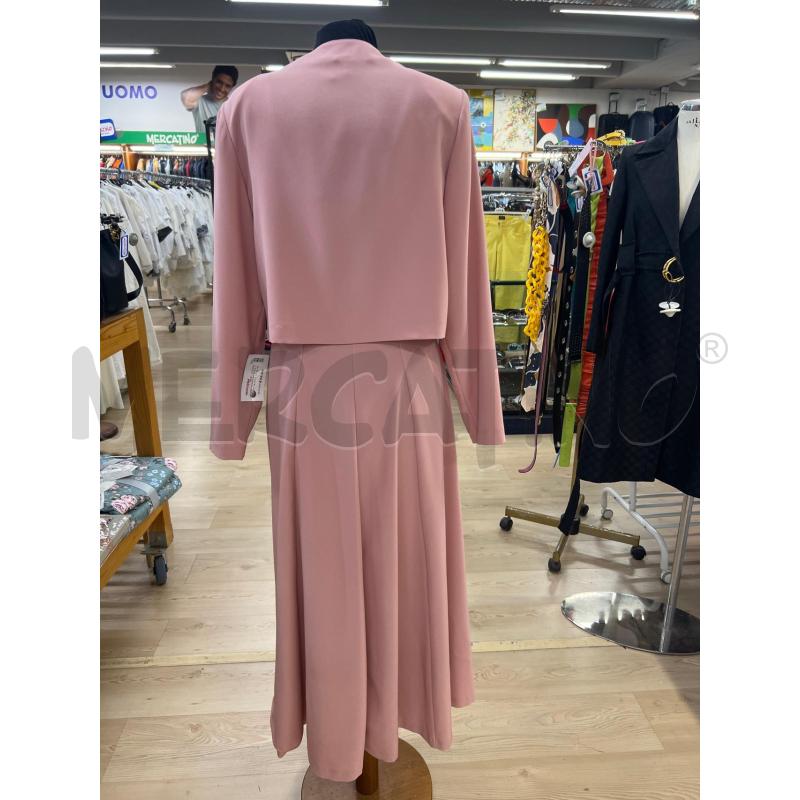 ABITO DONNA BA ROSA CHIARO VESTITO GIACCA CON RICAMI | Mercatino dell'Usato Teramo 4