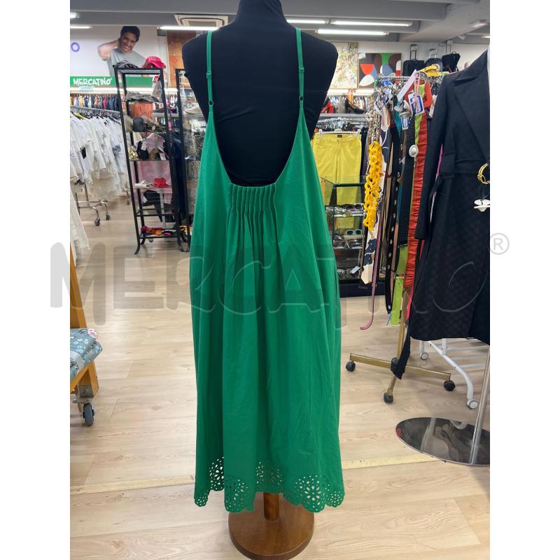 ABITO DONNA DESIGUAL VERDE ARRICCIATO SCOLLO ARRICCIATO  | Mercatino dell'Usato Teramo 2