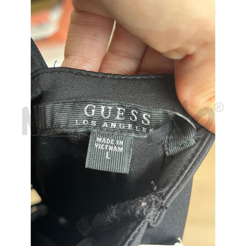 ABITO DONNA GUESS NERO SPALLA LARGA INTRECCIO SCOLLO GONNA  | Mercatino dell'Usato Teramo 3