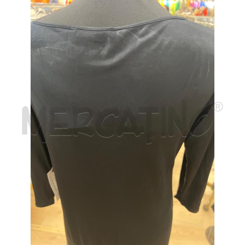 ABITO DONNA PANCALDI NERO INSERTO INSTOFFA RICAMO CON PERLINE | Mercatino dell'Usato Teramo 3