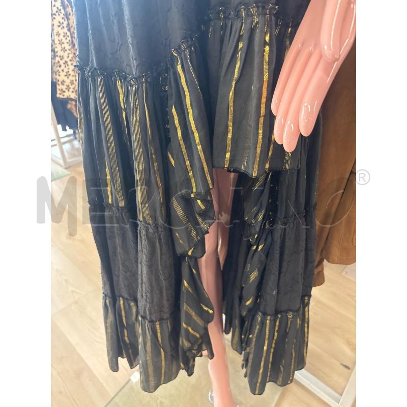 ABITO DONNA POSITANO NERO FILI DORATI LUREX TOP ARRICCIATO | Mercatino dell'Usato Teramo 3