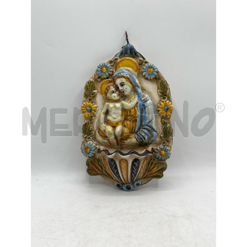 ACQUASANTIERA CERAMICA CASTELLI MADONNA | Mercatino dell'Usato Teramo 1