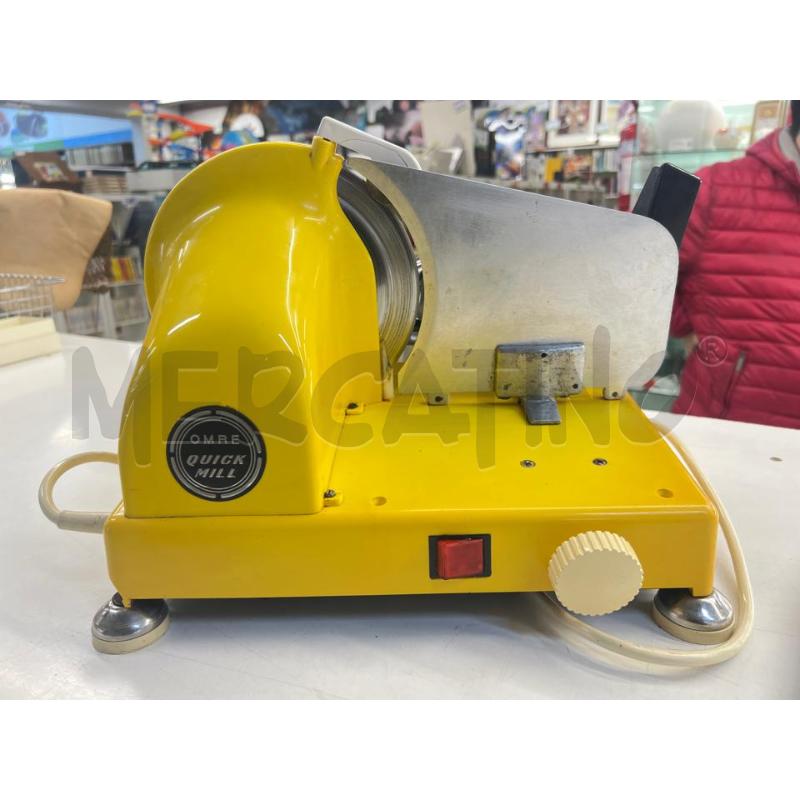 AFFETTATRICE QUICK MILL ITALIA ANNI 70 GIALLA FUNZIONANTE | Mercatino dell'Usato Teramo 3
