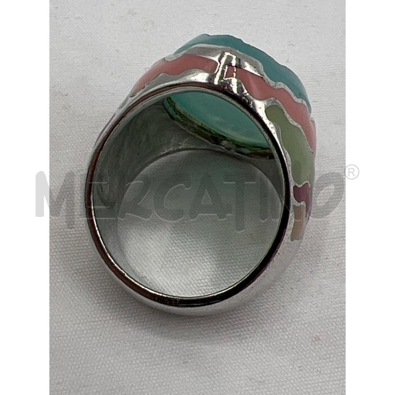 ANELLO DONNA AGATA AZZURRA DIPINTO E SMALTATO | Mercatino dell'Usato Teramo 2