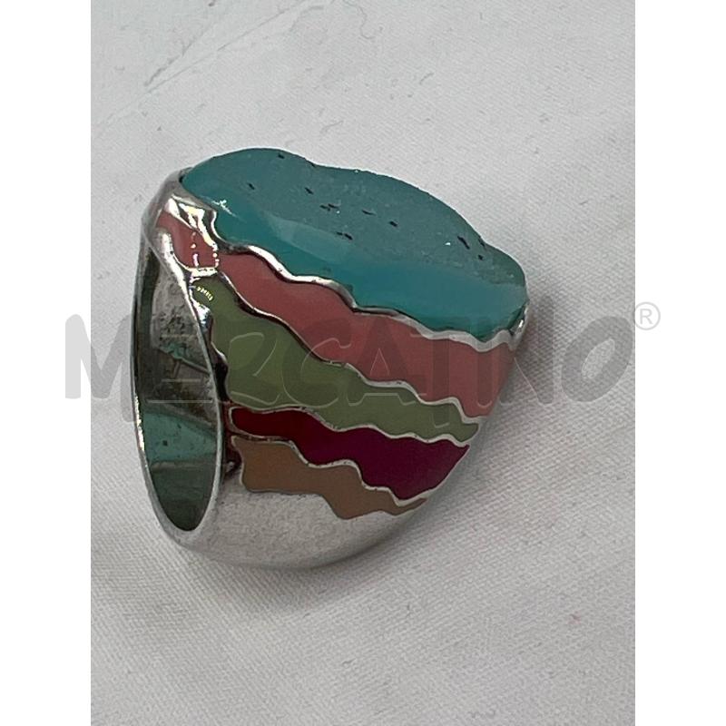 ANELLO DONNA AGATA AZZURRA DIPINTO E SMALTATO | Mercatino dell'Usato Teramo 3