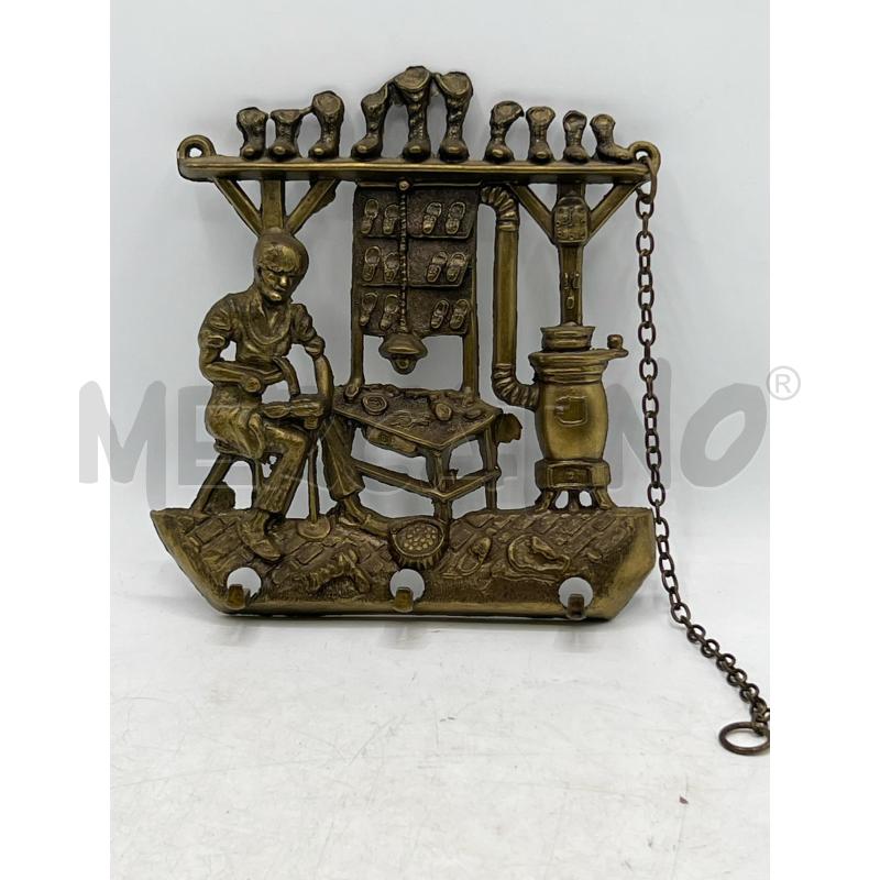 APPENDINO IN METALLO DORATO VINTAGE SCENA RUSTICA | Mercatino dell'Usato Teramo 1