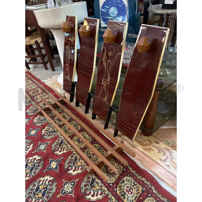 APPENDI ABITI STILE GIO PONTI + SUPPORTO LEGNO CAPPELLIERA VINTAGE - DISEGNI  | Mercatino dell'Usato Teramo 3