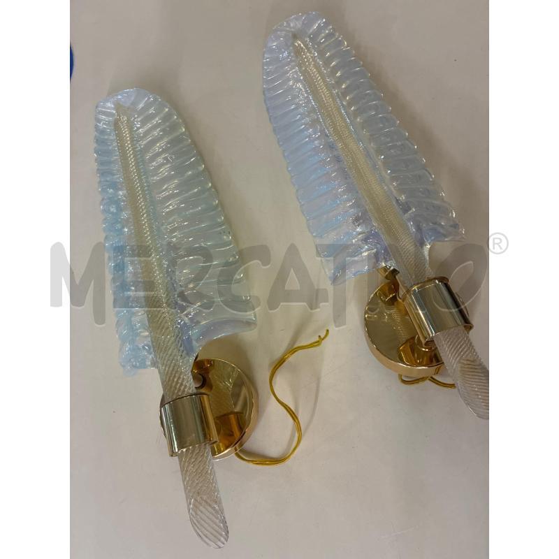 APPLIQUE BAROVIER TOSO OTTONE VETRO FOGLIA LUNGA | Mercatino dell'Usato Teramo 2