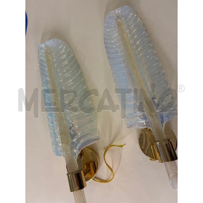 APPLIQUE BAROVIER TOSO OTTONE VETRO FOGLIA LUNGA | Mercatino dell'Usato Teramo 4