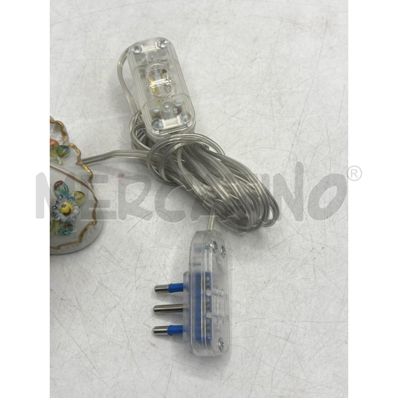 APPLIQUE CAPODIMONTE BIANCA FIORELLINI 1 LUCE | Mercatino dell'Usato Teramo 4