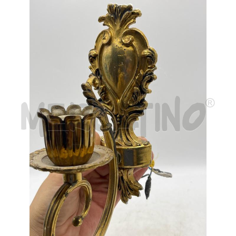 APPLIQUE DORATA 2 PENTENDI VETRO GOCCE | Mercatino dell'Usato Teramo 2