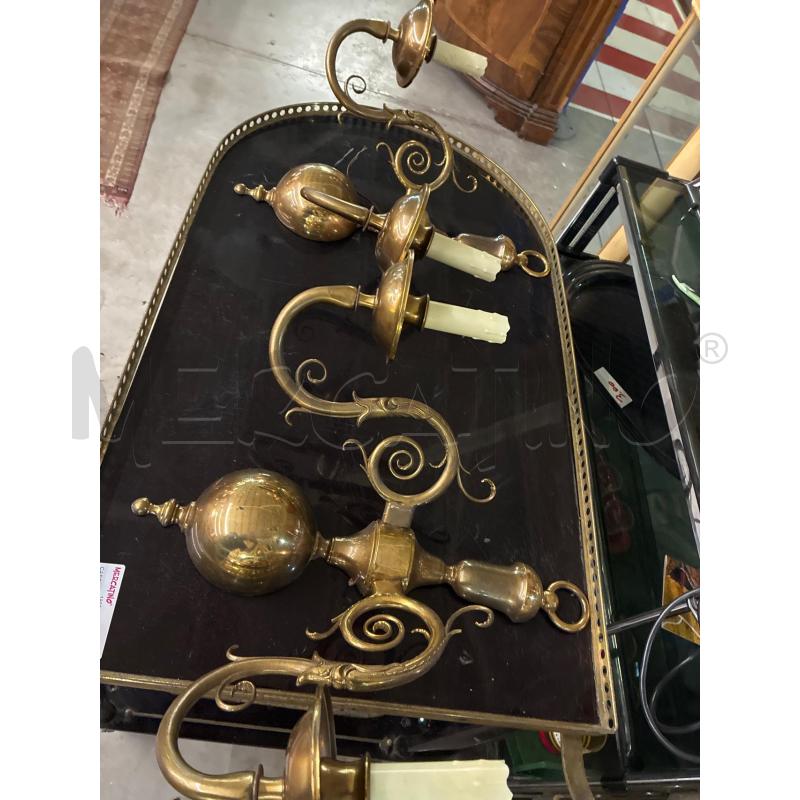 APPLIQUE IN OTTONE 2 BRACCIA  | Mercatino dell'Usato Teramo 2