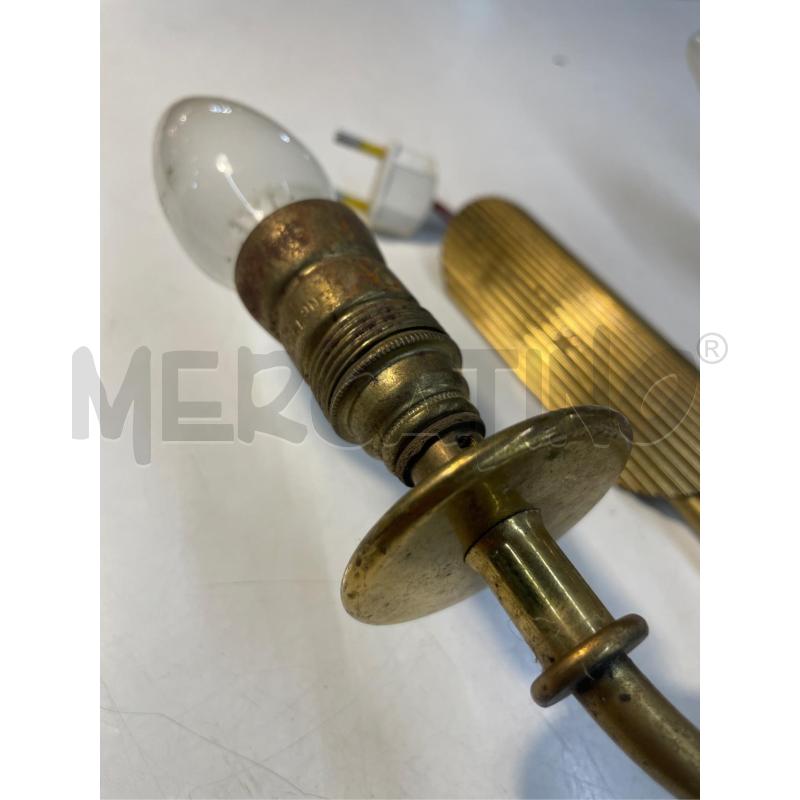 APPLIQUE IN OTTONE RIGATO 2 BRACCIA  | Mercatino dell'Usato Teramo 2