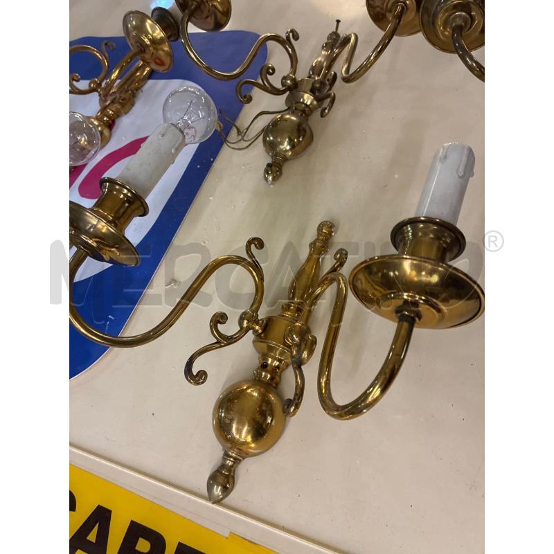 APPLIQUE OTTONE 2 LUCI BRACCIA  | Mercatino dell'Usato Teramo 5