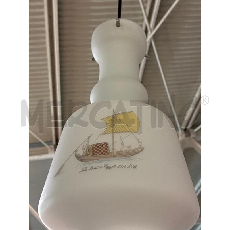 APPLIQUE OVALE CROMO VETRO SATINATO 11.5X26 | Mercatino dell'Usato Teramo 3