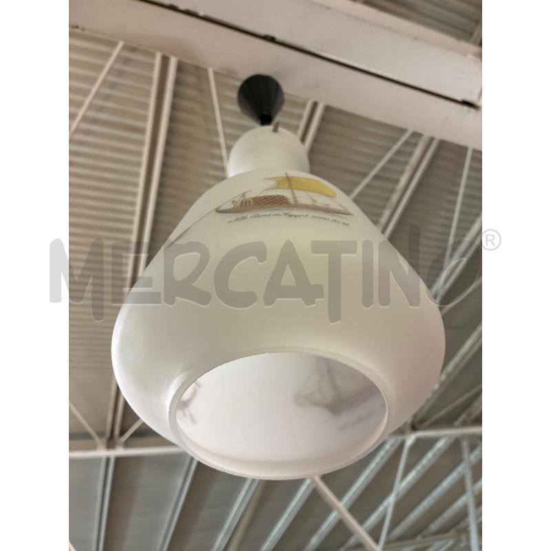 APPLIQUE OVALE CROMO VETRO SATINATO 11.5X26 | Mercatino dell'Usato Teramo 4