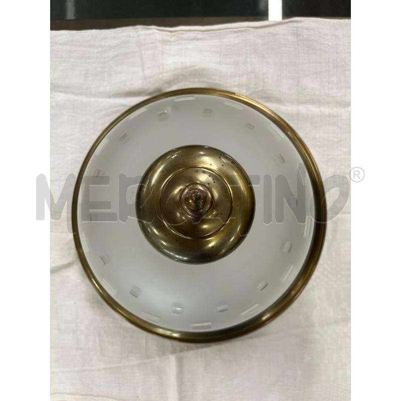 APPLIQUE TONDA OTTONE E VETRO | Mercatino dell'Usato Teramo 1