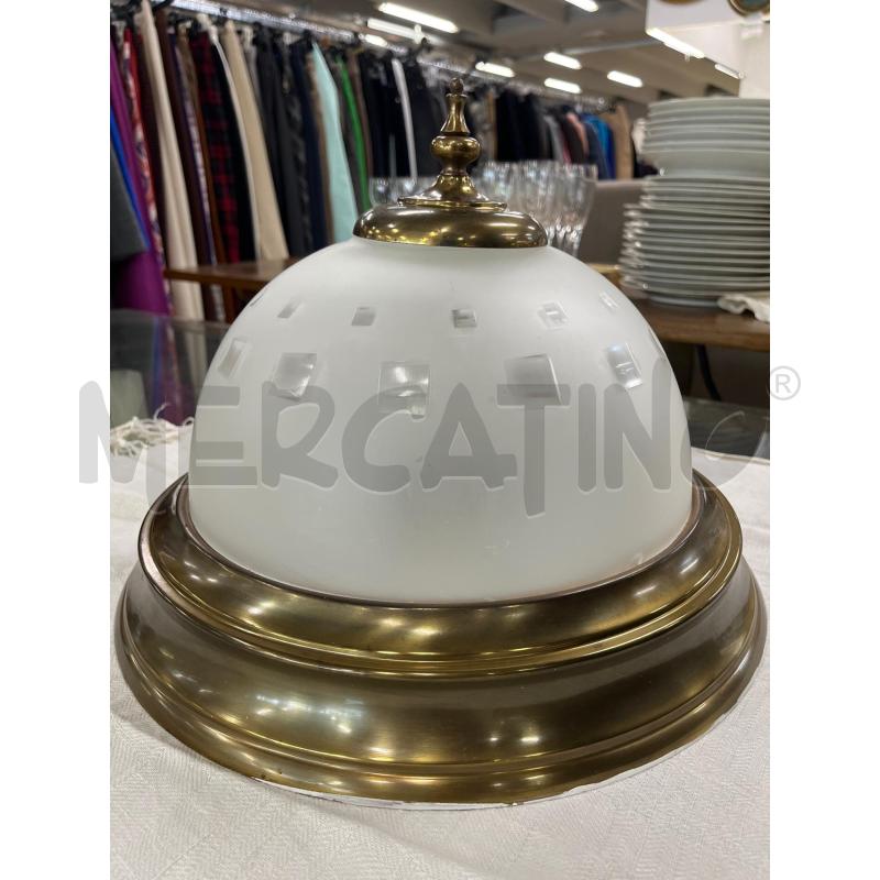 APPLIQUE TONDA OTTONE E VETRO | Mercatino dell'Usato Teramo 2