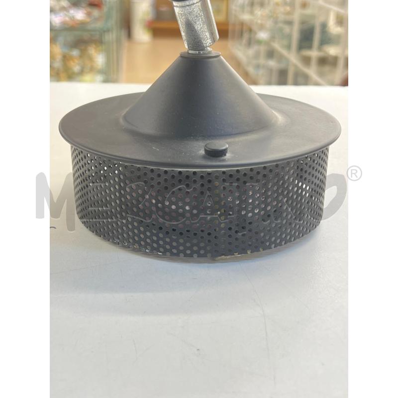 APPLIQUE TONDA VETRO SATINATO SUPPORTO METALLO NERO | Mercatino dell'Usato Teramo 3
