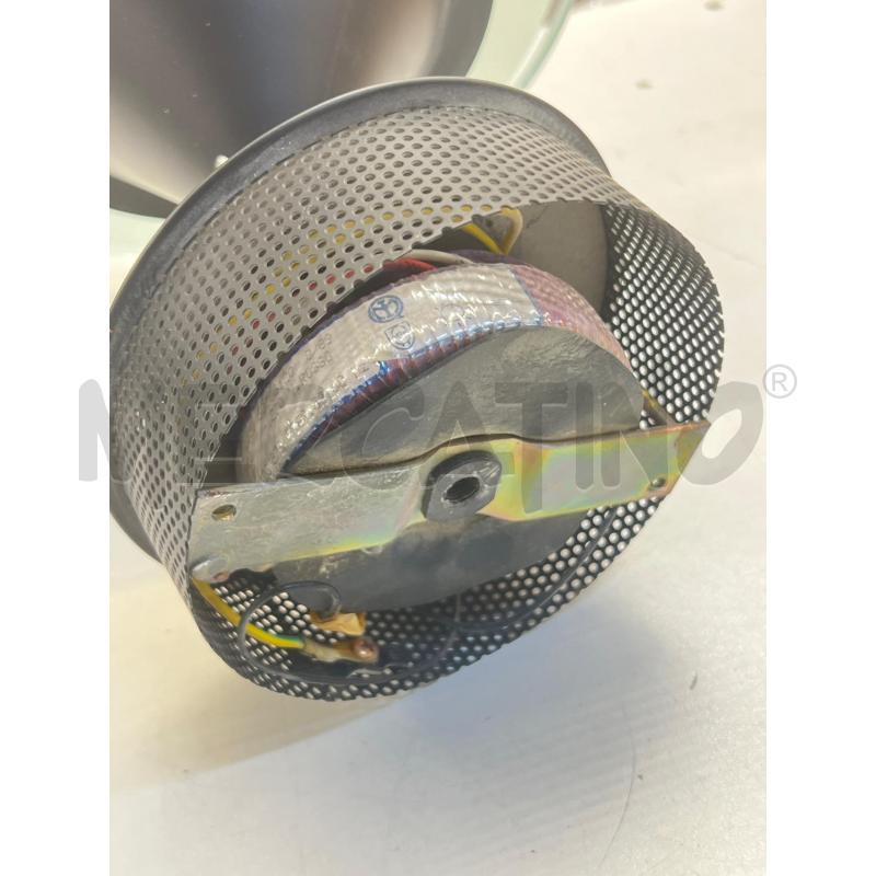 APPLIQUE TONDA VETRO SATINATO SUPPORTO METALLO NERO | Mercatino dell'Usato Teramo 4