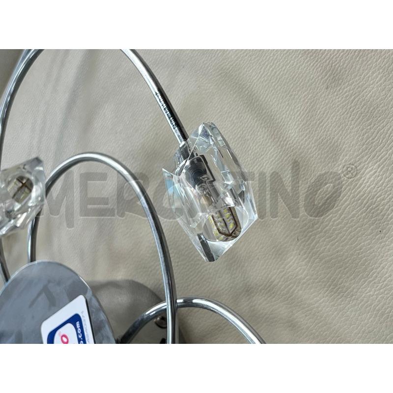 APPLIQUE TONDO INOX FARETTI 9 LUCI | Mercatino dell'Usato Teramo 2