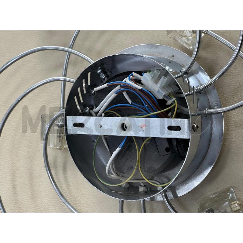 APPLIQUE TONDO INOX FARETTI 9 LUCI | Mercatino dell'Usato Teramo 3