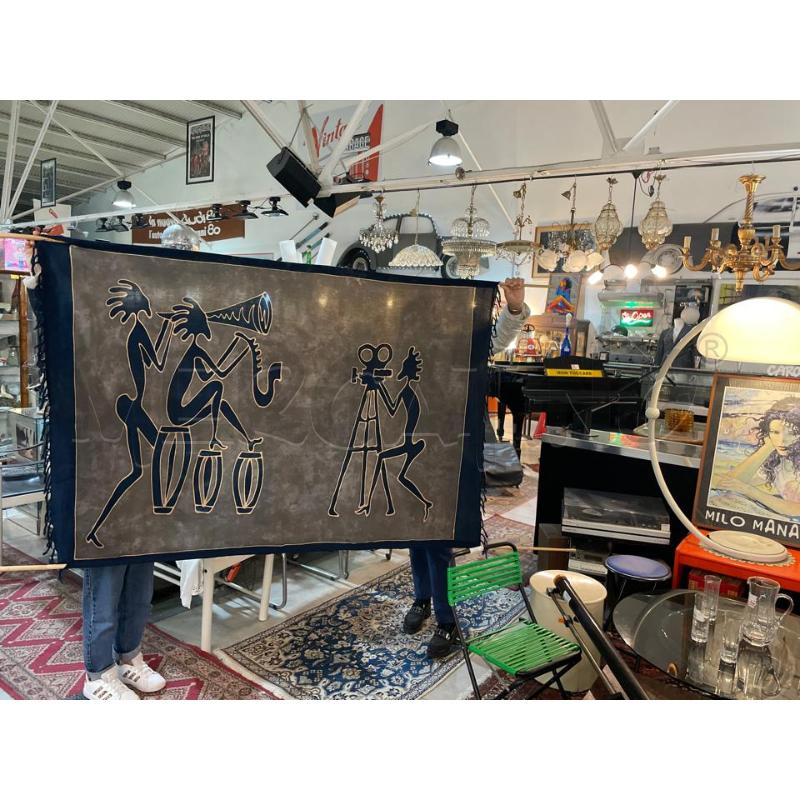ARAZZO BATIK ETNICO FONDO NERO CINEMATOGRAFO150X108 | Mercatino dell'Usato Teramo 1