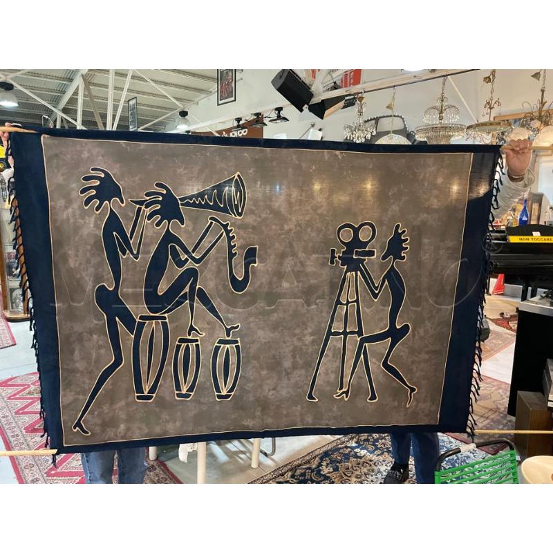 ARAZZO BATIK ETNICO FONDO NERO CINEMATOGRAFO150X108 | Mercatino dell'Usato Teramo 2