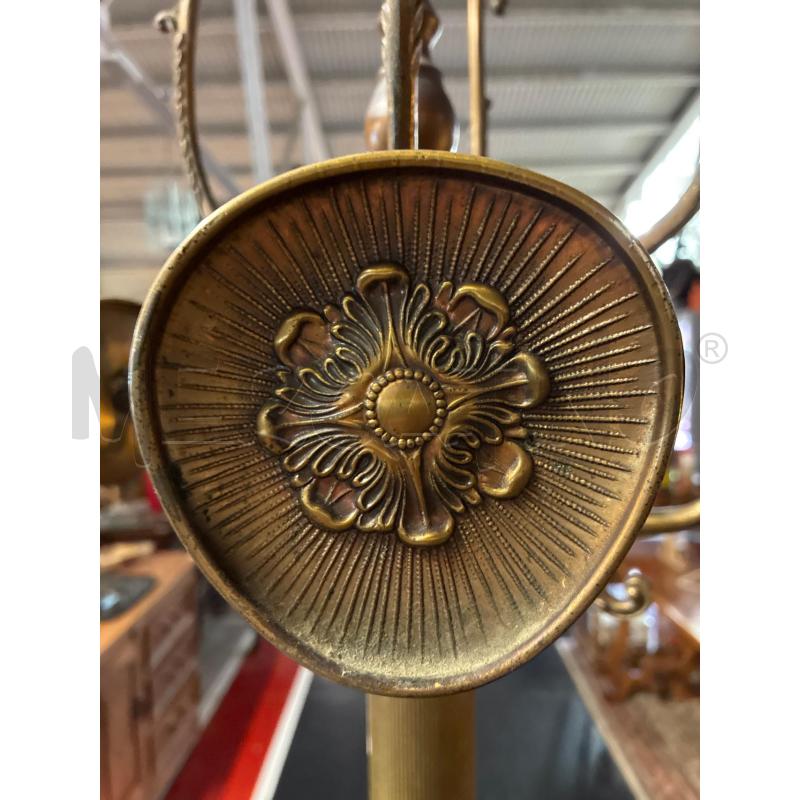 ATTACCA PANNI PIANTANA VINTAGE OTTONE E LEGNO DA RIV | Mercatino dell'Usato Teramo 3