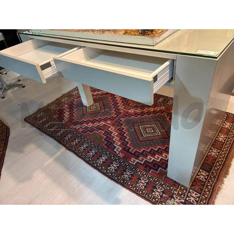BANCONE SCRIVANIA DA NEGOZIO 2 CASSETTI PIANO IN VETRO  | Mercatino dell'Usato Teramo 5