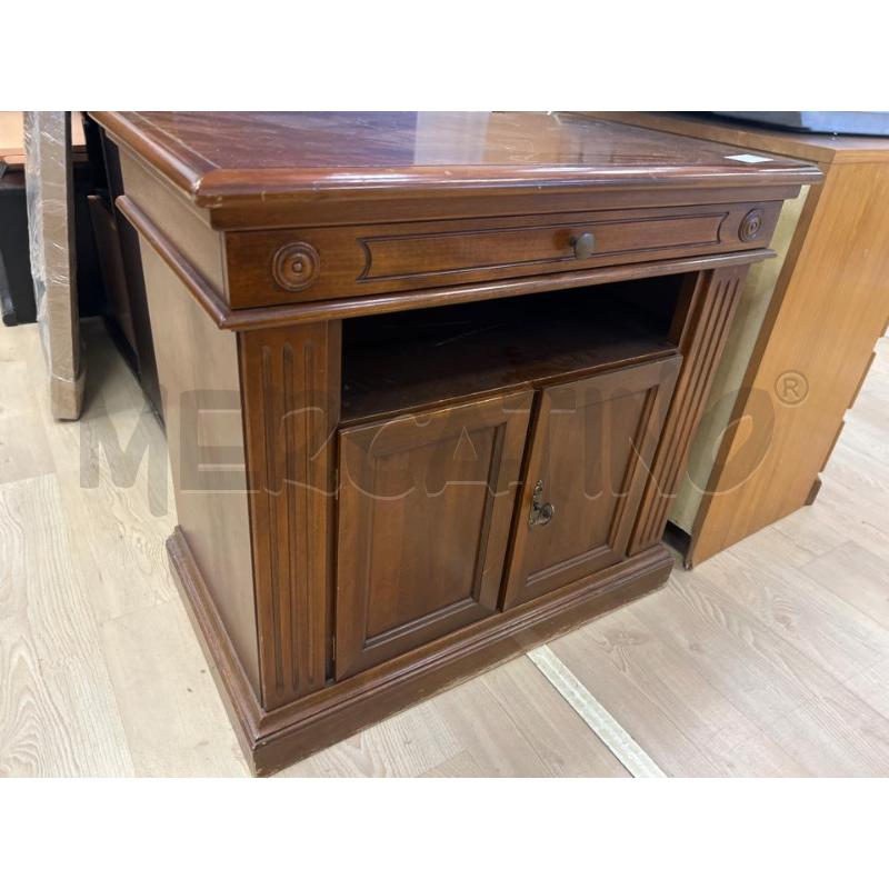 BASE TV LEGNO IN STILE ARTE POVERA 2 SP 1 CASSETTINO | Mercatino dell'Usato Teramo 1