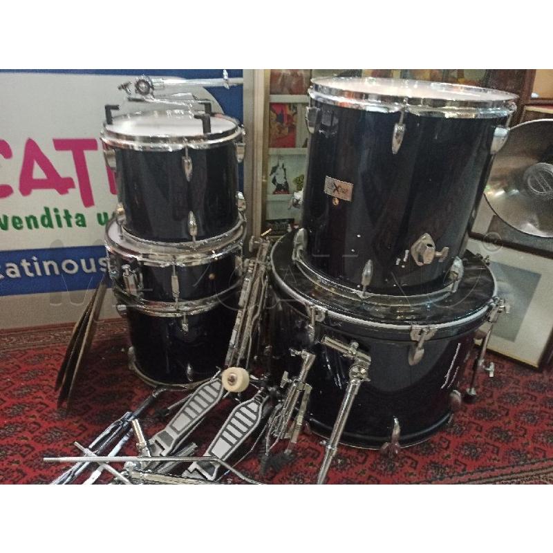 BATTERIA PERCUSSIONE BAXTER BLU COMPLETA 5 ELEMENTI | Mercatino dell'Usato Teramo 3