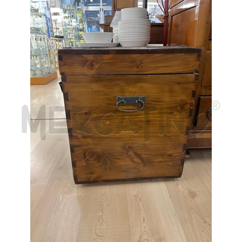 BAULE FORZIERE LEGNO EPOCA | Mercatino dell'Usato Teramo 2