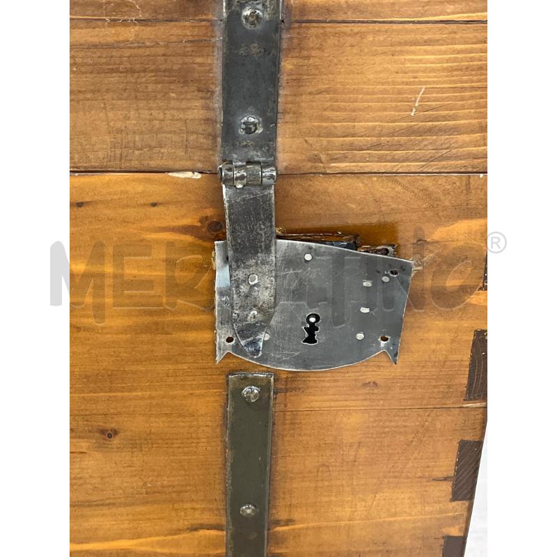 BAULE FORZIERE LEGNO EPOCA | Mercatino dell'Usato Teramo 3