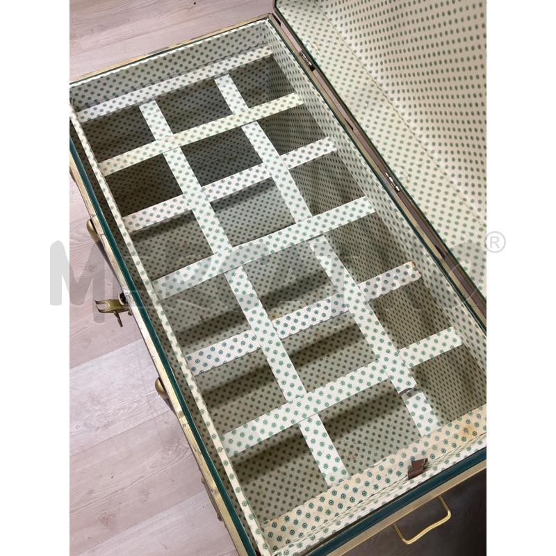 BAULE FORZIERE VERDE E FINITURE DORATE NERE | Mercatino dell'Usato Teramo 3