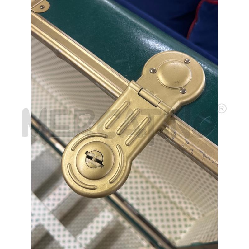 BAULE FORZIERE VERDE E FINITURE DORATE NERE | Mercatino dell'Usato Teramo 4