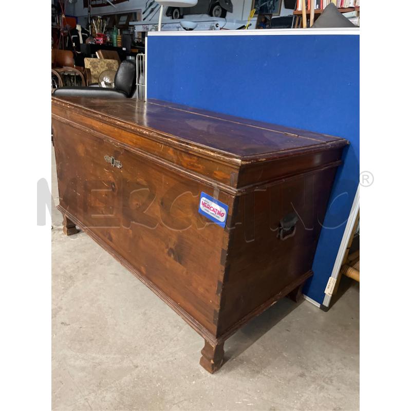 BAULE LEGNO ARTE POVERA SCURO | Mercatino dell'Usato Teramo 2