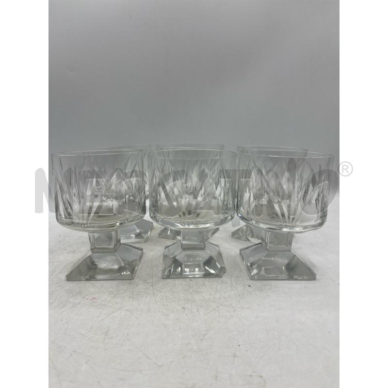 BICCHIERI PZ. 6 LIQUORE CRISTALLO | Mercatino dell'Usato Teramo 1