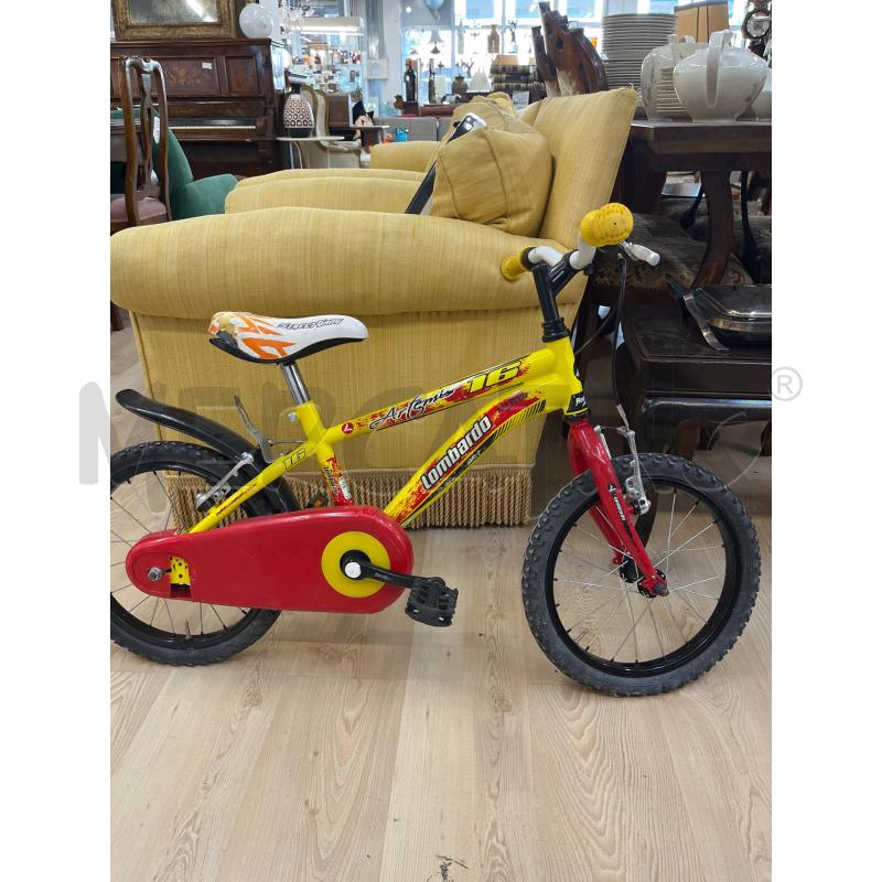 BICICLETTA BAMBINO LOMBARDO GIALLA ROSSA RED DEVIL . SELLINO DA CAMBIARE | Mercatino dell'Usato Teramo 1