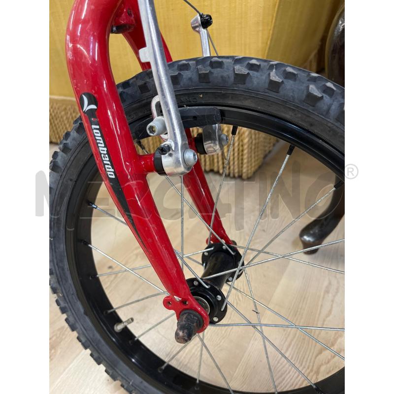BICICLETTA BAMBINO LOMBARDO GIALLA ROSSA RED DEVIL . SELLINO DA CAMBIARE | Mercatino dell'Usato Teramo 2