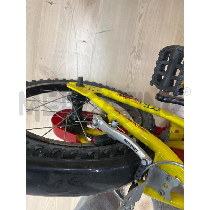 BICICLETTA BAMBINO LOMBARDO GIALLA ROSSA RED DEVIL . SELLINO DA CAMBIARE | Mercatino dell'Usato Teramo 3