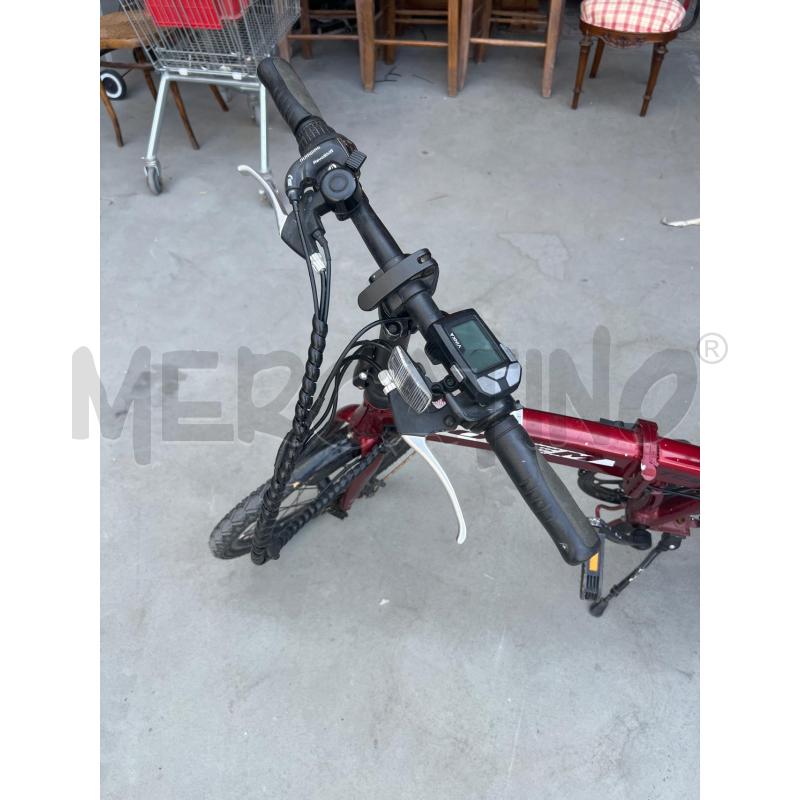 BICICLETTA ELETTRICA BASSA TCB TOTEM ROSSA + CARICA | Mercatino dell'Usato Teramo 2